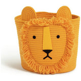 Habitat yellow lion rope kids storage basket (British brand)