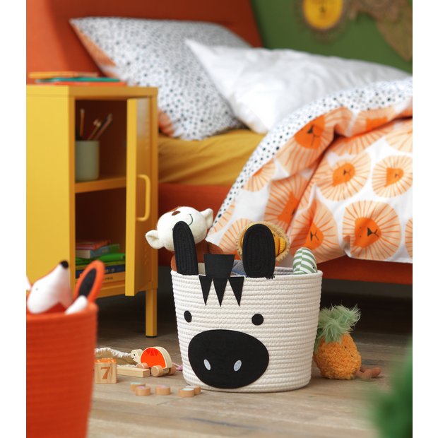 Habitat zebra rope kids storage basket (British brand)