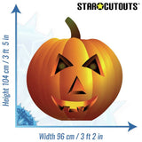Star Cutouts pumpkin cardboard cutout Halloween decoration (British brand)