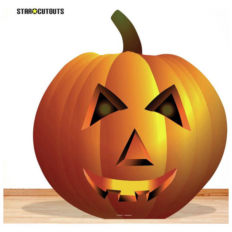 Star Cutouts pumpkin cardboard cutout Halloween decoration (British brand)