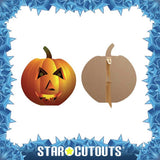 Star Cutouts pumpkin cardboard cutout Halloween decoration (British brand)