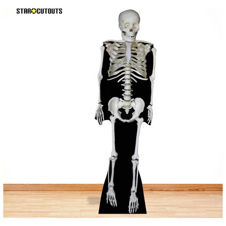 Star Cutouts skeleton cardboard cutout life-size (British brand)