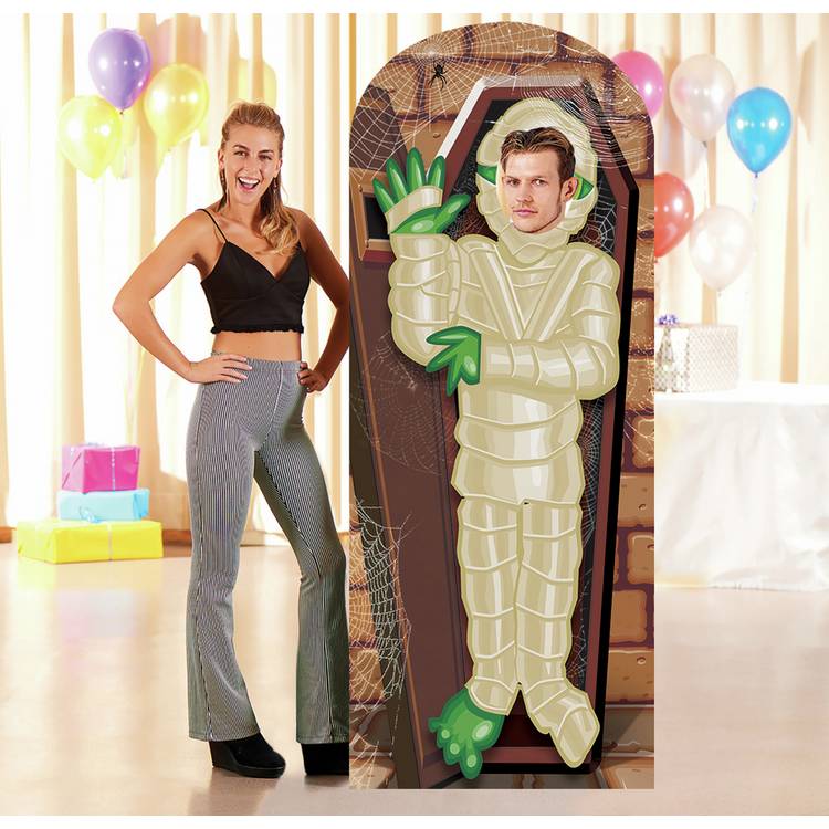 Star Cutouts mummy stand in cardboard cutout for Halloween (British brand)