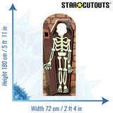Star Cutouts skeleton stand in cardboard cutout - British product