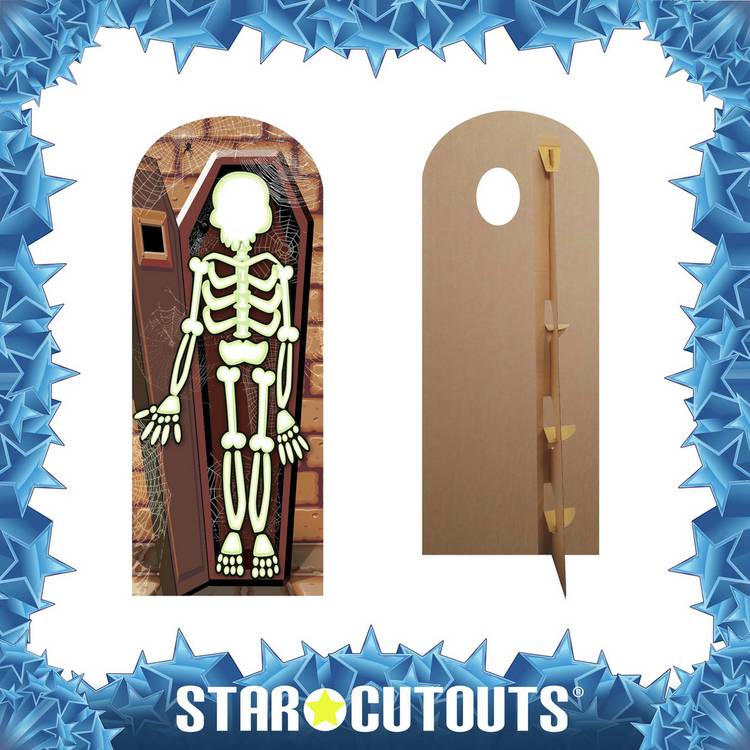 Star Cutouts skeleton stand in cardboard cutout - British product