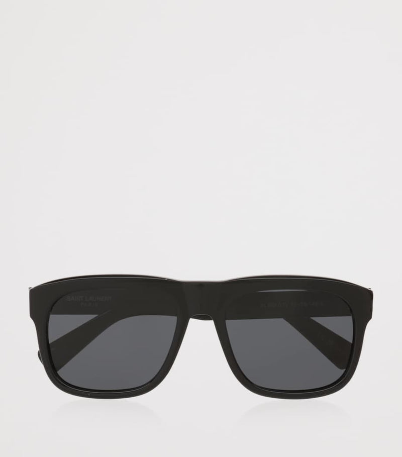 Saint Laurent SL 558 rectangular acetate sunglasses, imported from the UK