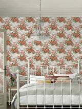 Next Laura Ashley Old Rose Pink Country Roses Wallpaper Sample (A4)- Buy online at McGrocer