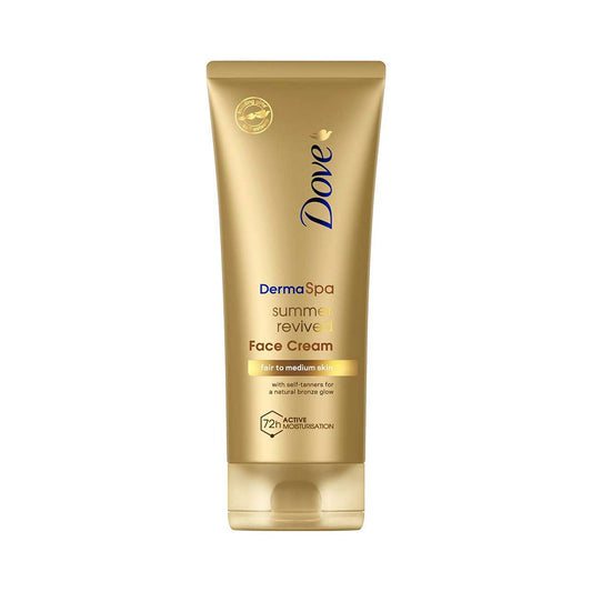 Dove DermaSpa Summer Revived Self-Tan Face Cream Fair to Medium 75ml Suncare & Travel Boots   