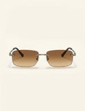 Gucci sunglasses rectangle frame polyamide 35.9mm, UK version