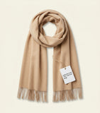Mulberry cashmere logo scarf UK made - British product