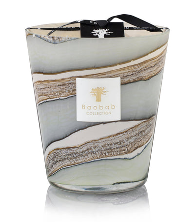 Harrods Baobab Collection Sand Sonora Scented Pillar Candle 16cm- Buy online at McGrocer