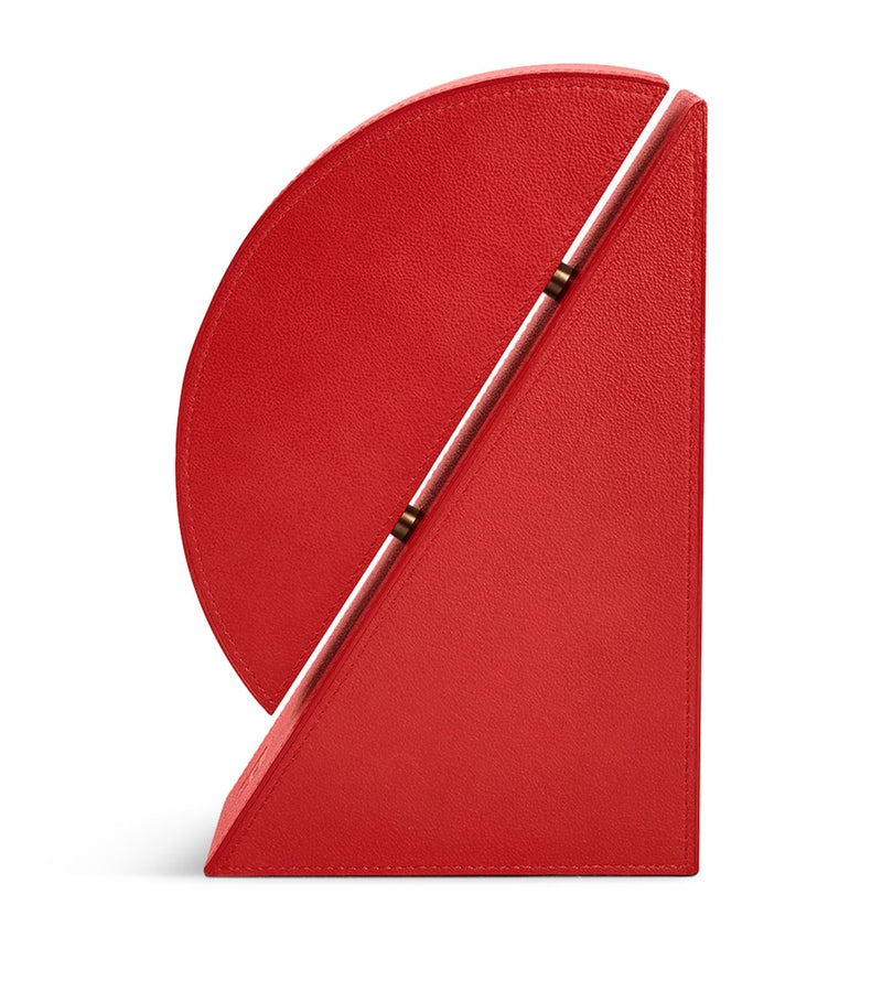 Assouline leather Cubist bookend Right, imported from the UK