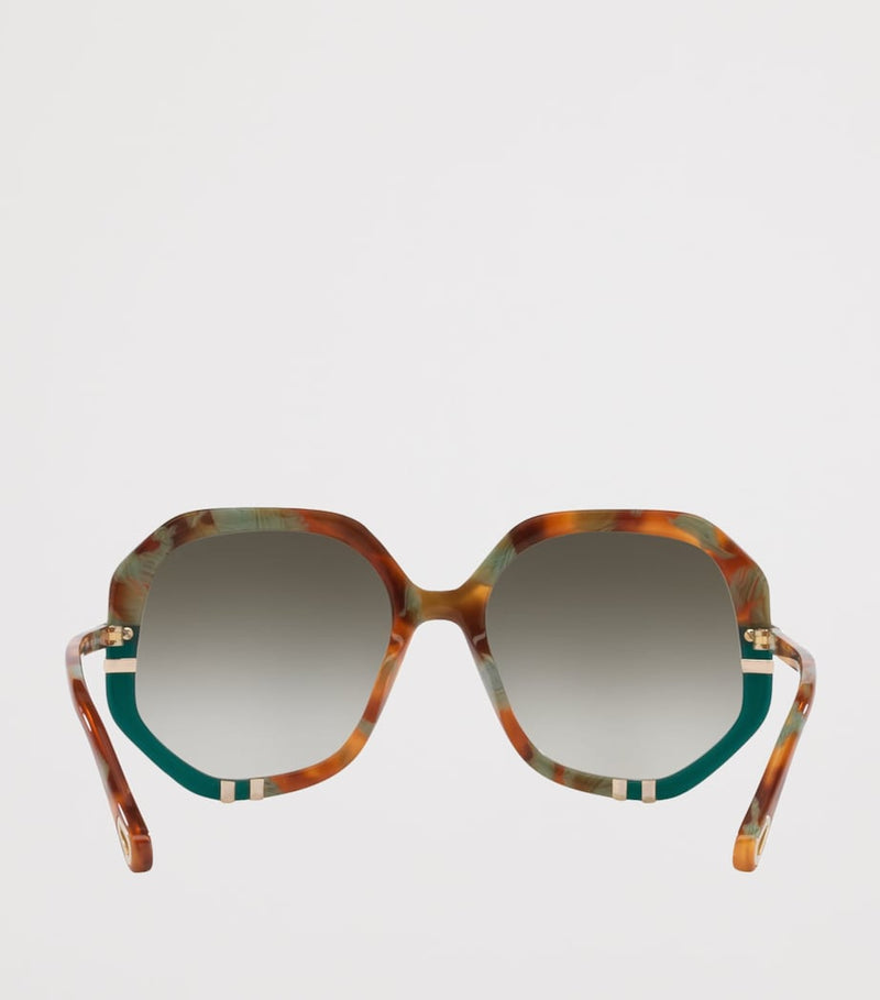 Chloé acetate chunky octagonal sunglasses (British brand)