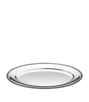Silver-Plated Oval Serving Platter 45cm