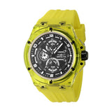 Invicta Black Men's Racing Watch with silicone strap, UK version