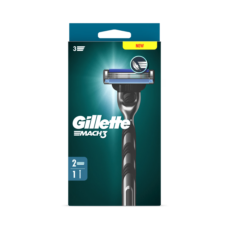 Gillette Mach3 razor with blade refills, imported from the UK