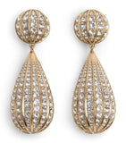 Valentino Garavani crystal clip-on drop earrings (British brand)