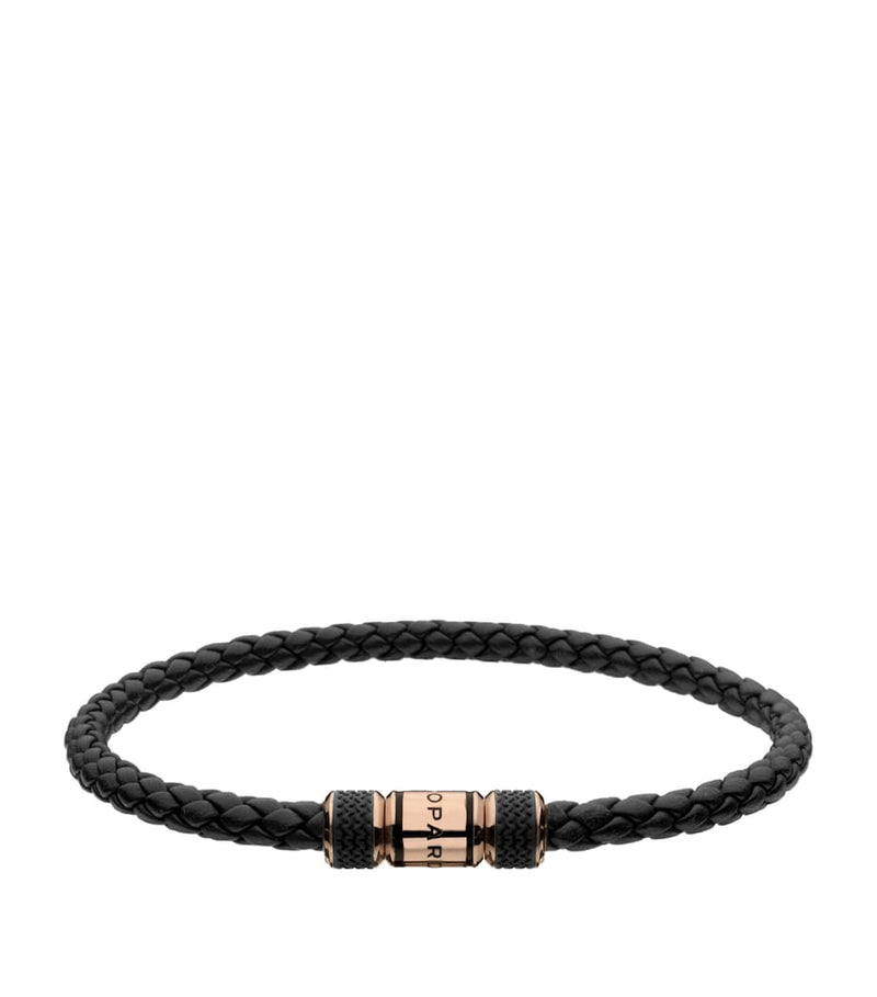 Chopard Classic Racing bracelet in leather and rose gold - British product
