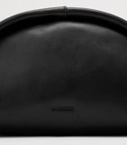 AllSaints Rosalie Arc cross-body bag in calfskin leather, imported from the UK