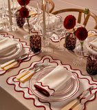 Maison Margaux Burgundy Dappled Tumblers set of 4, imported from the UK