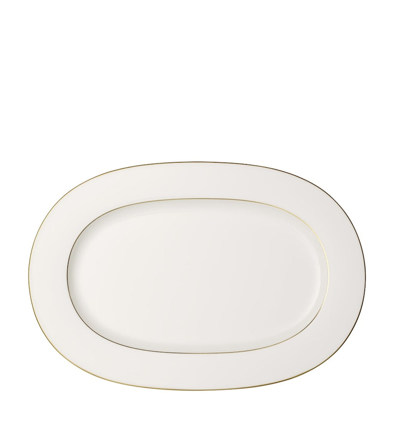 Villeroy & Boch oval platter with gold accents, 41cm (British brand)