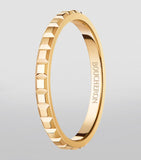 Boucheron Clou de Paris yellow gold wedding ring, imported from the UK