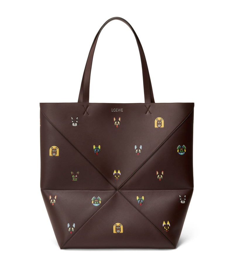 LOEWE Louis Wain XL calfskin puzzle fold tote bag (British brand)
