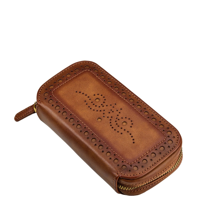 WOLF brogue zipped watch case, UK version