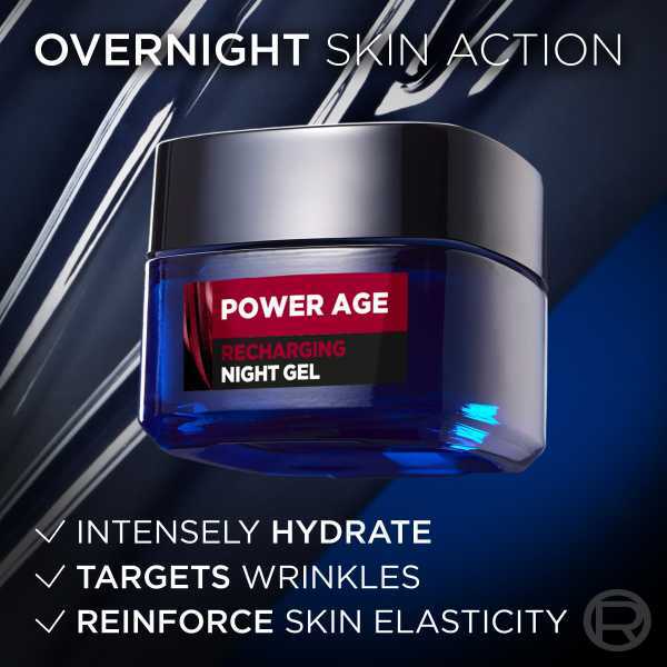 L'Oreal Paris Men Expert Night Gel 50ml, imported from the UK