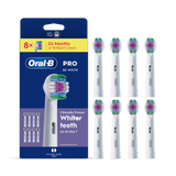 Holland & Barrett Oral-B Pro 3D White Toothbrush Heads 8 Count- Buy online at McGrocer