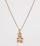 Chopard Happy Diamonds teddy necklace in rose gold - British product