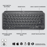 Logitech MX Keys Mini wireless keyboard Graphite, UK version