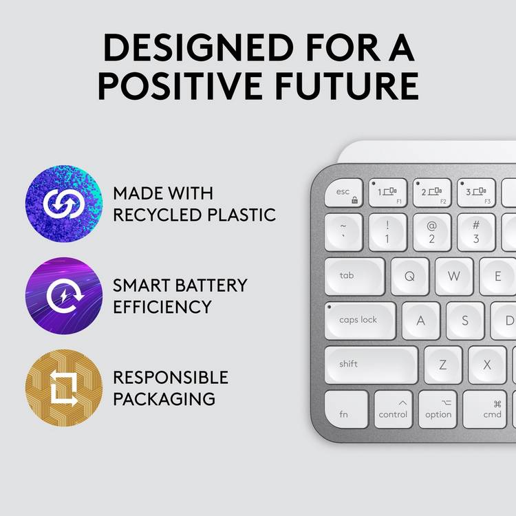 Logitech MX Keys Mini wireless keyboard grey - British product