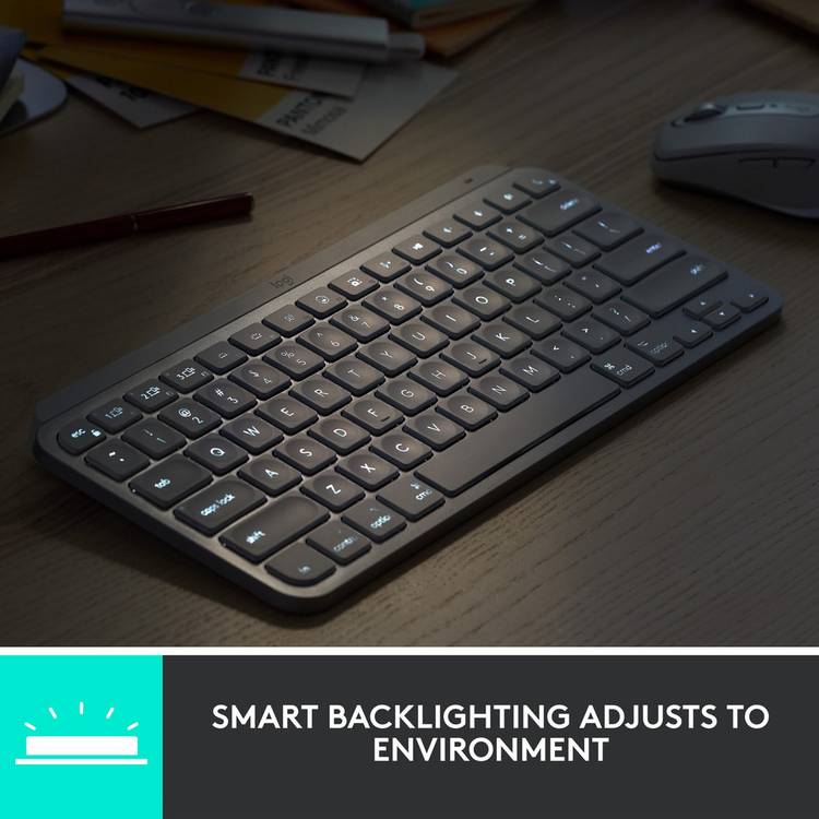 Logitech MX Keys Mini wireless keyboard grey - British product