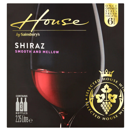 Sainsbury's House Shiraz 2.25L All red wine Sainsburys   