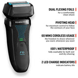 Remington F6 Style wet dry foil electric shaver - British product
