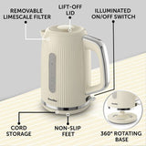 Breville Bold kettle cream and silver 1.7L - British product