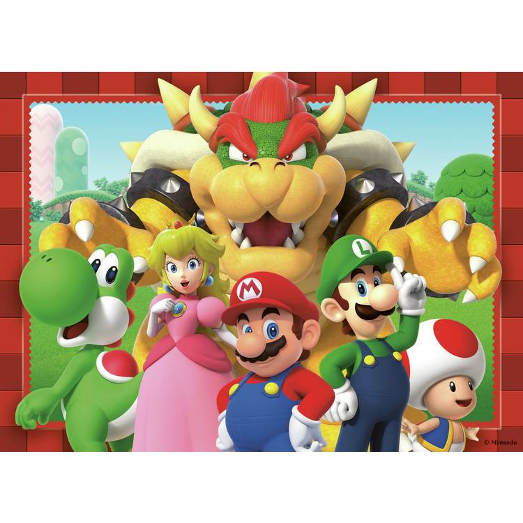 Super Mario 4x100 piece jigsaw puzzle pack, imported from the UK