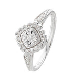 Argos Revere 9ct White Gold 0.20ct Diamond Engagement Ring- Buy online at McGrocer