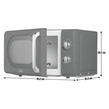De'Longhi Argento Flora microwave grey 20L, UK version