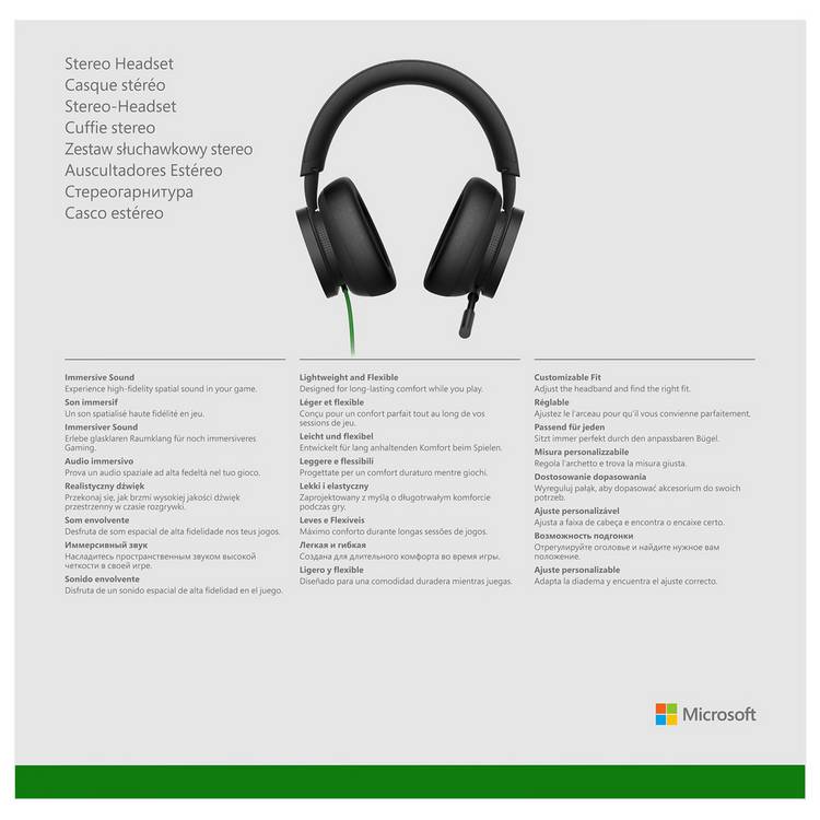 Xbox Stereo Wired Gaming Headset black - British brand