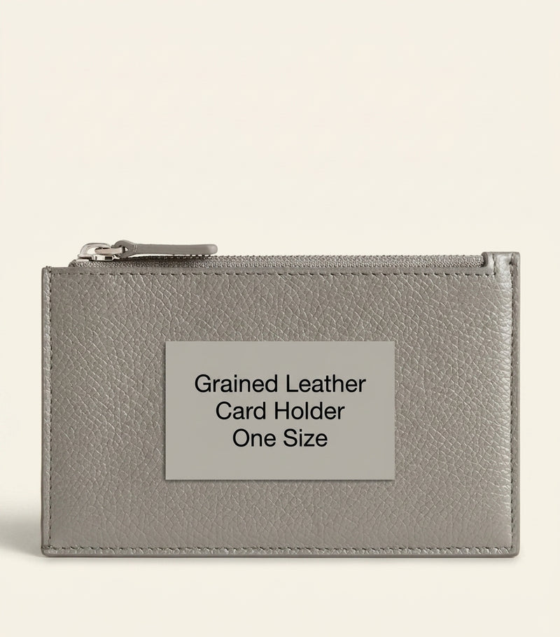 Balenciaga leather zip-up card holder with five card slots, UK version