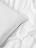 White tufted hearts duvet cover and pillowcase set (British brand)