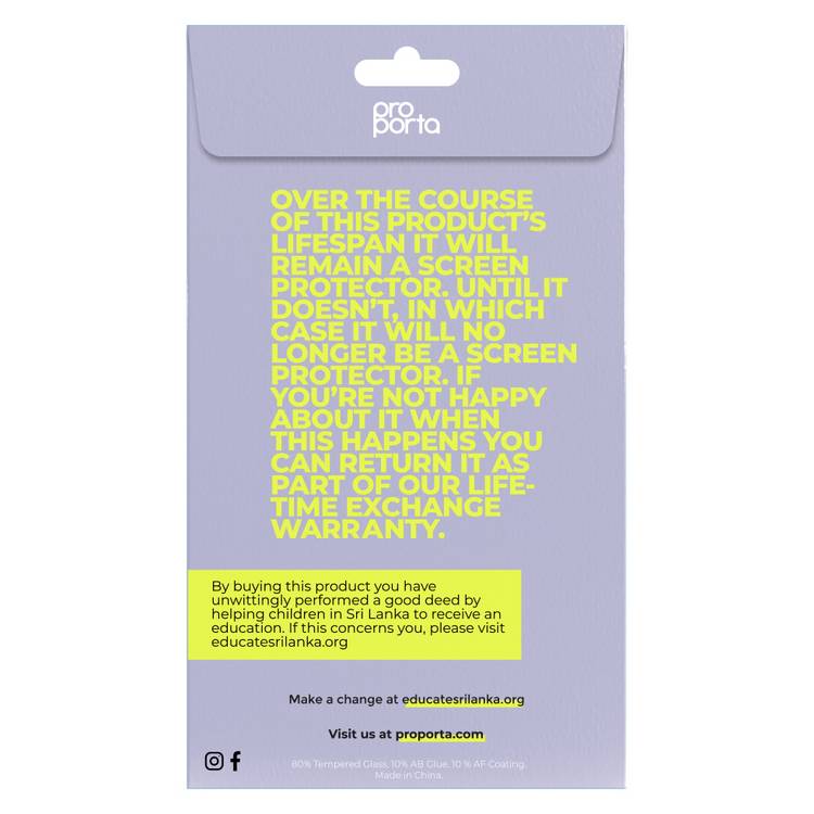 Proporta glass screen protector for iPhone 13/Pro/14 (British brand)