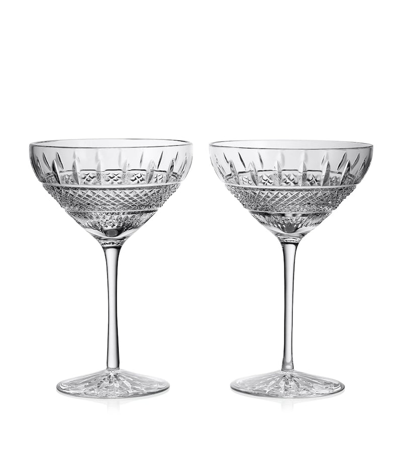 Waterford Irish Lace martini glasses set of 2 280ml (British brand)