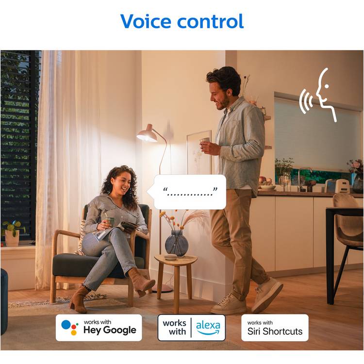Philips WiZ E27 Colour smart LED bulb, UK version