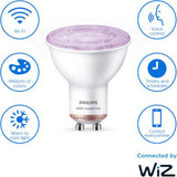 Philips WiZ GU10 colour smart LED bulb, UK version