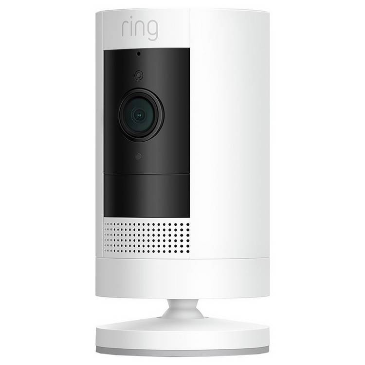 Ring Stick Up Cam Battery white indoor outdoor security camera (British brand)