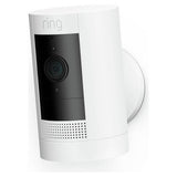 Ring Stick Up Cam Battery white indoor outdoor security camera (British brand)