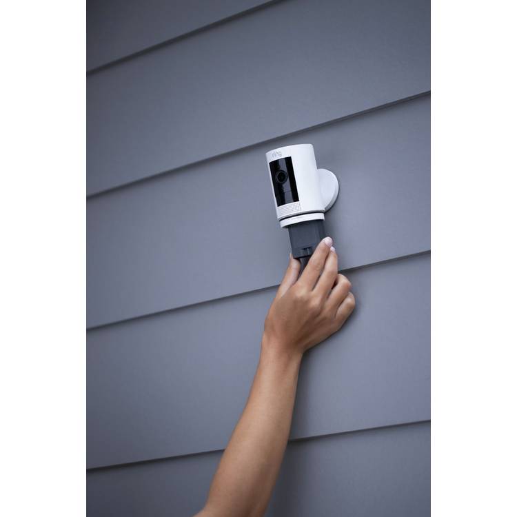 Ring Stick Up Cam Battery white indoor outdoor security camera (British brand)
